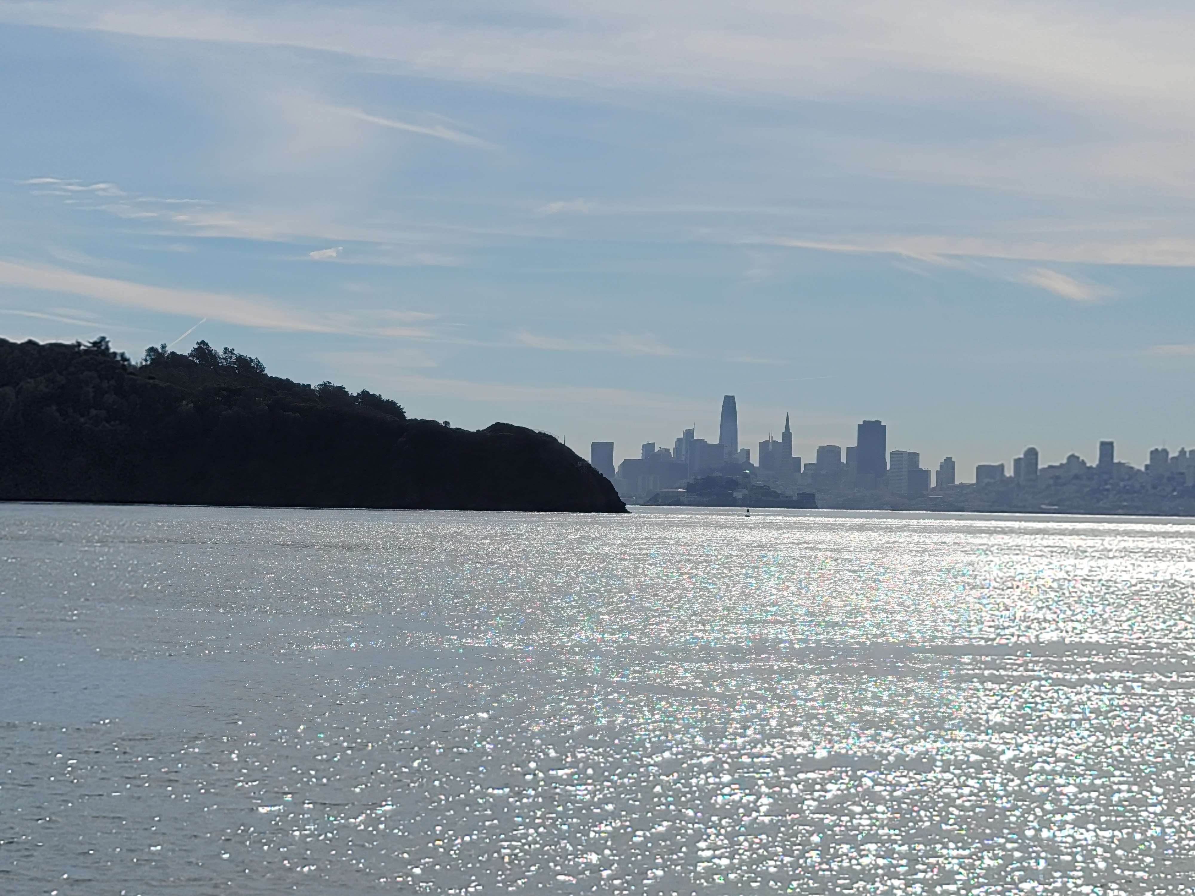 Ferry view of Angel Island