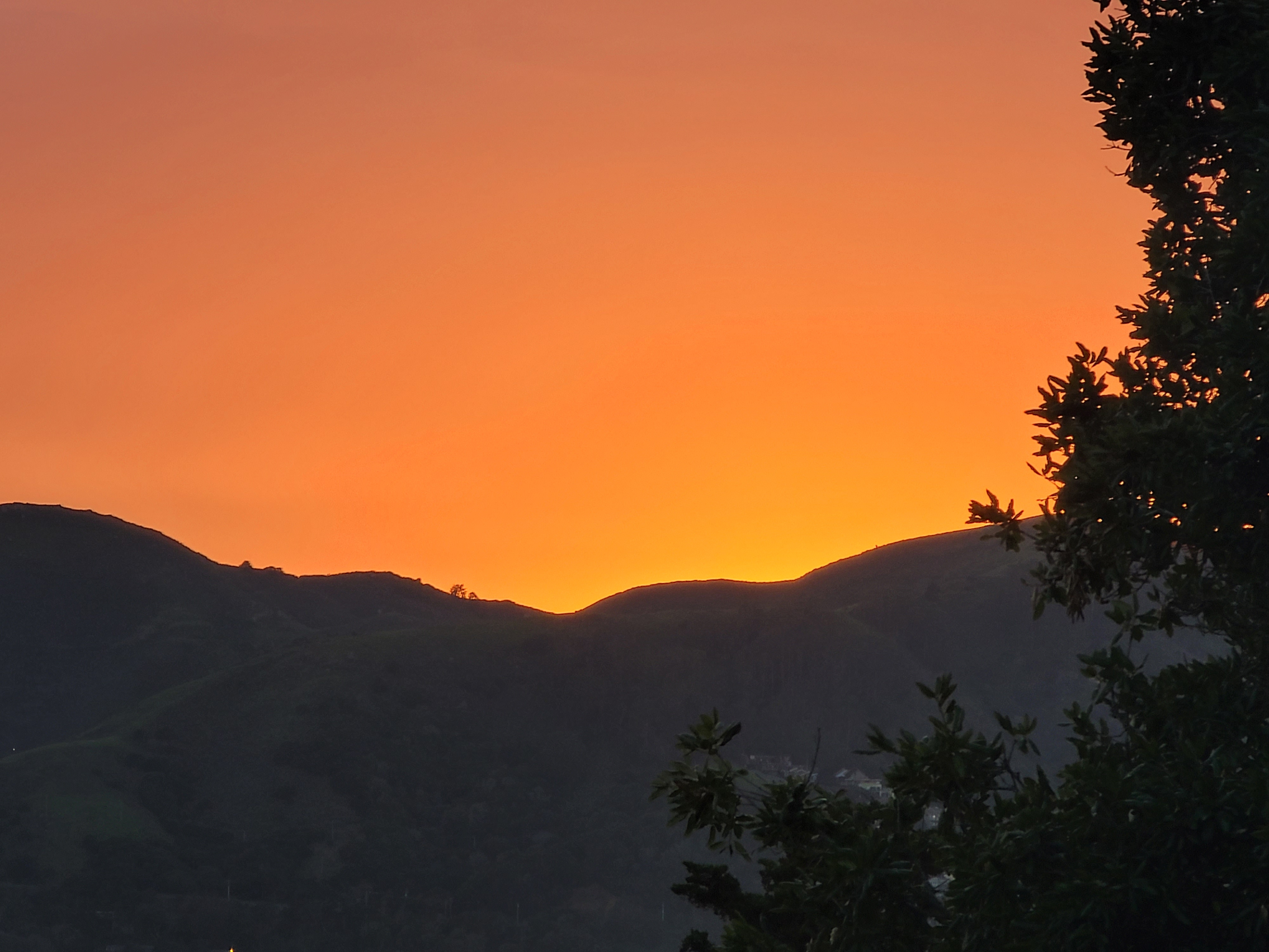 Sunset over Marin